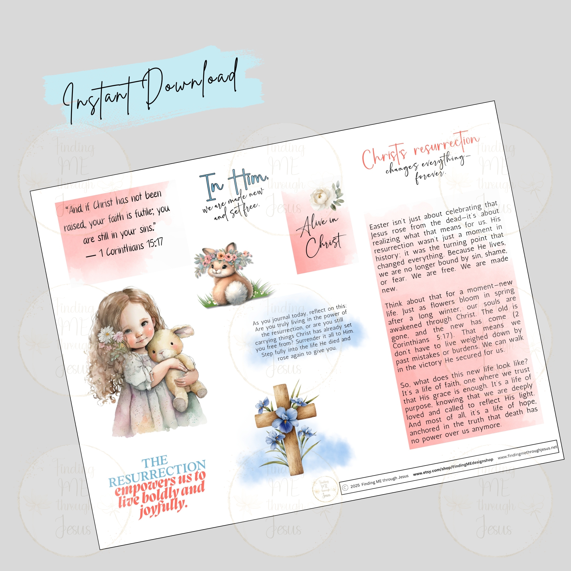 Resurrection Power Christian Sticker Kit