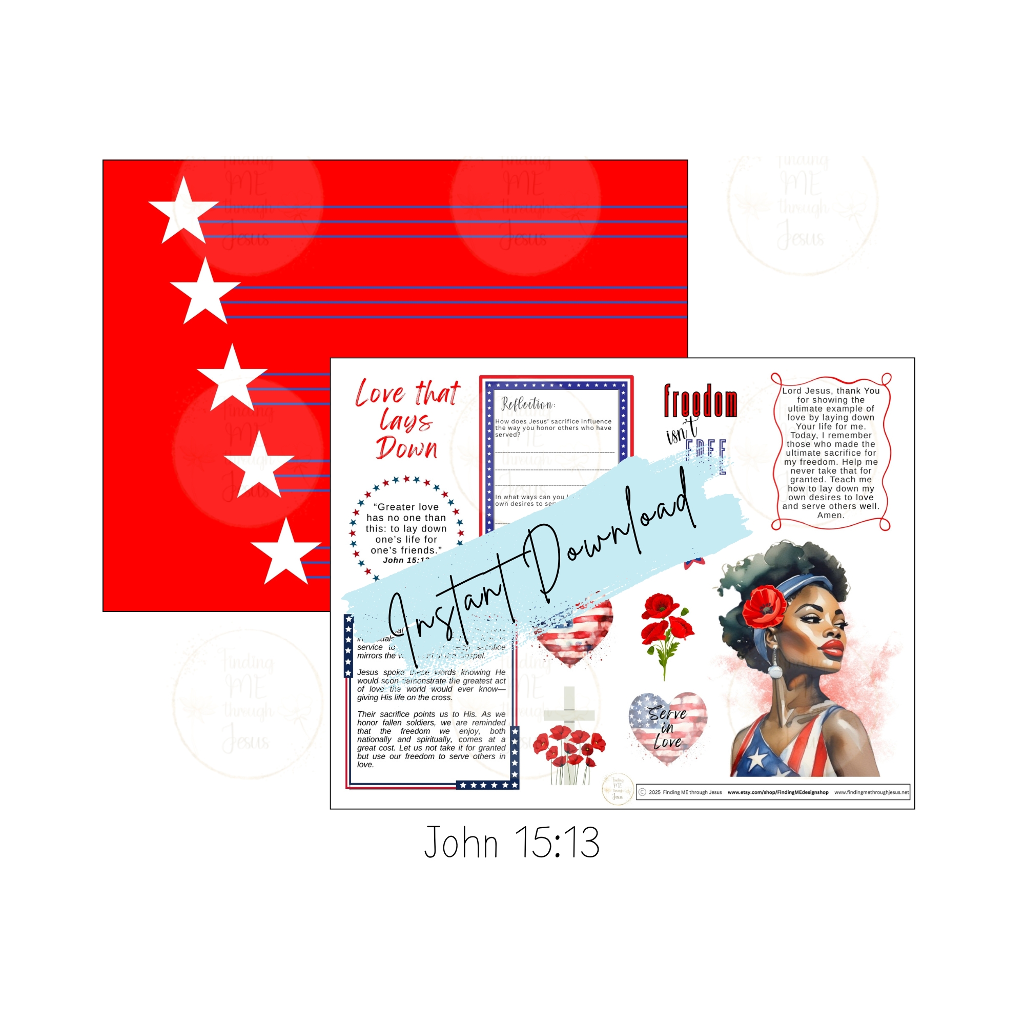Patriotic Bible Study Printables Kit