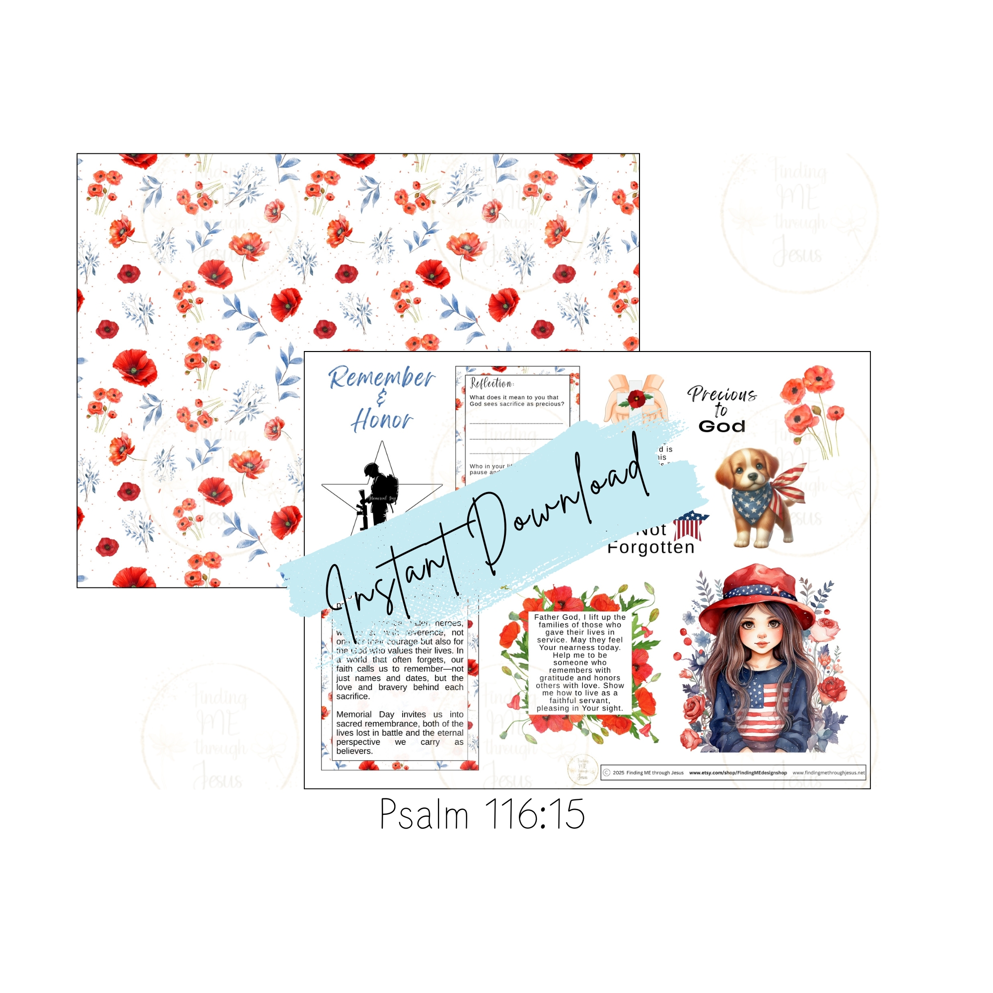 Patriotic Bible Study Printables Kit