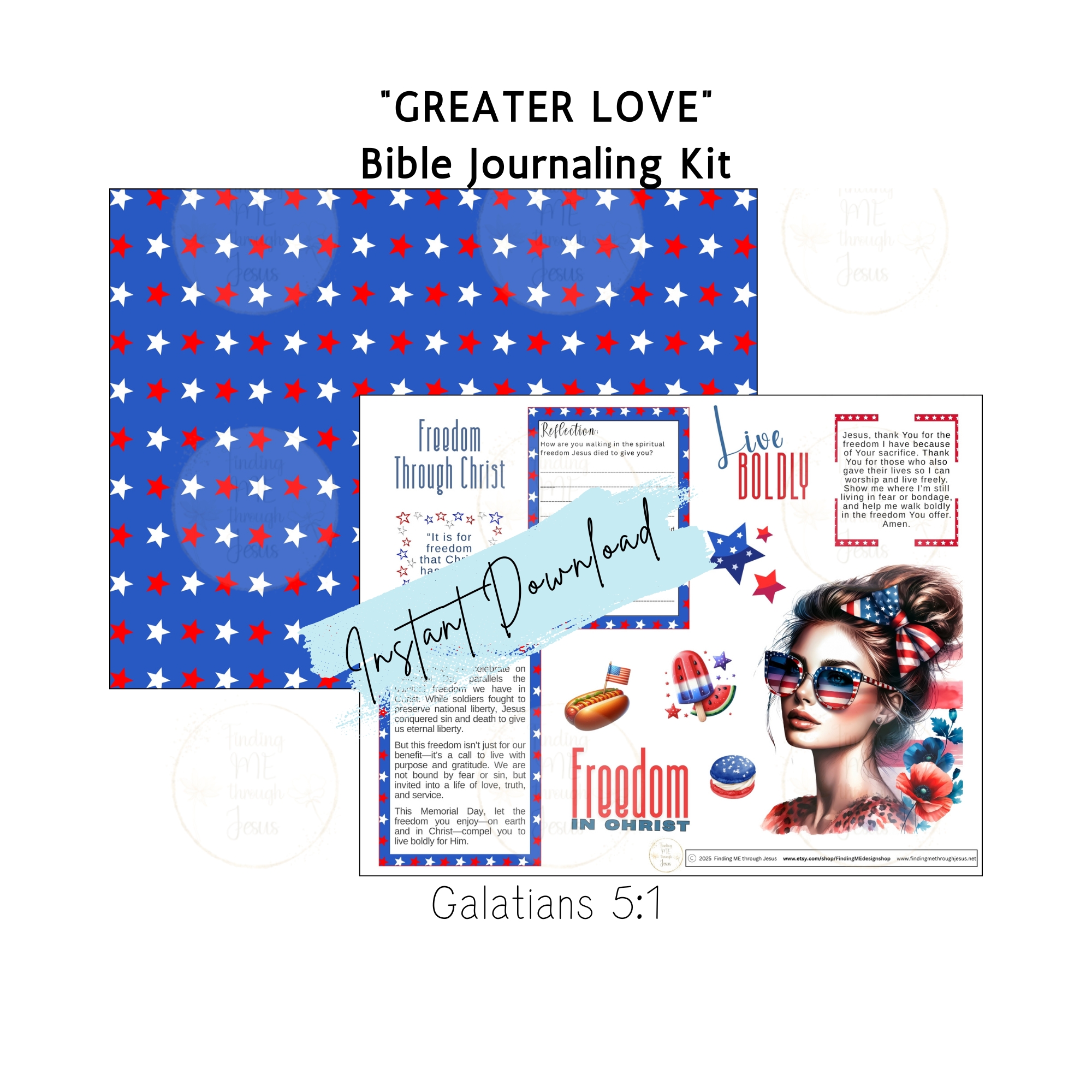 Patriotic Bible Study Printables Kit