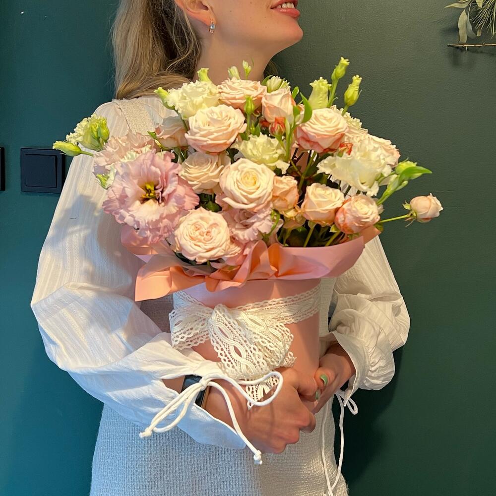 Flower box pastelowy duży