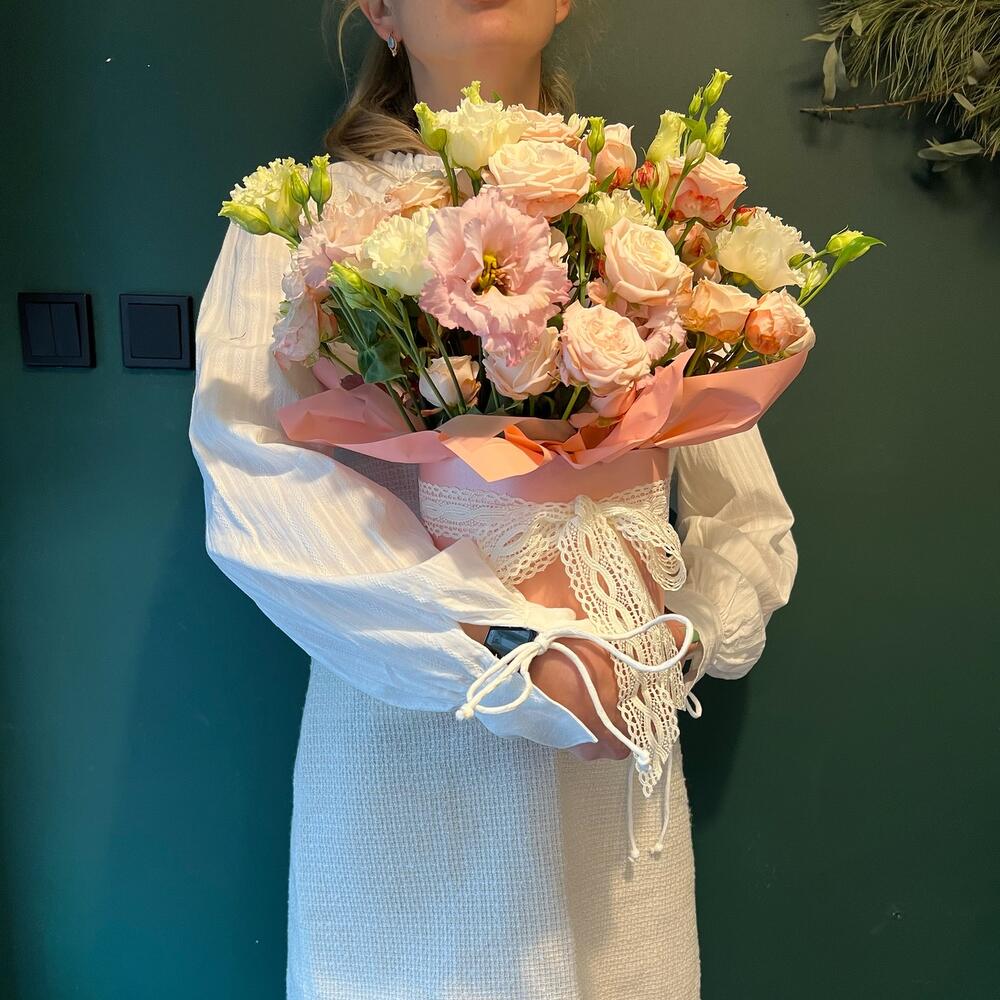 Flower box pastelowy duży