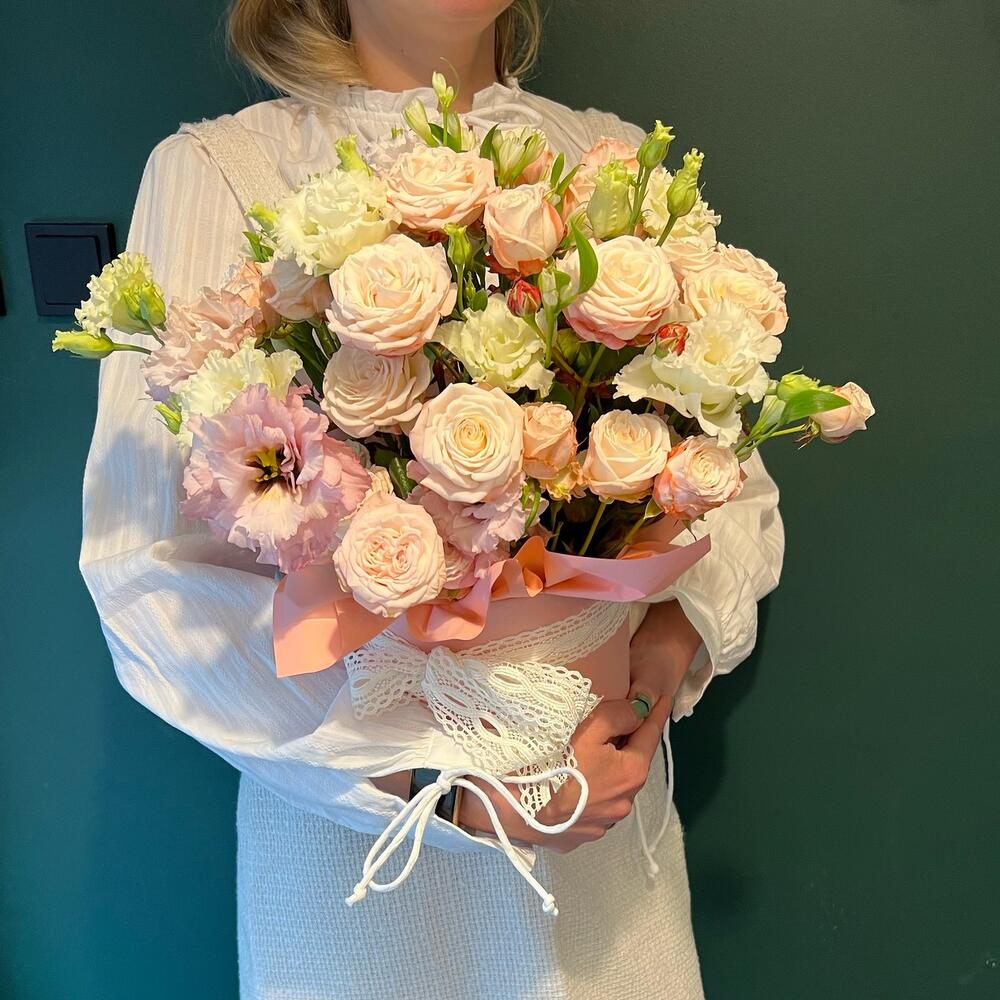 Flower box pastelowy duży