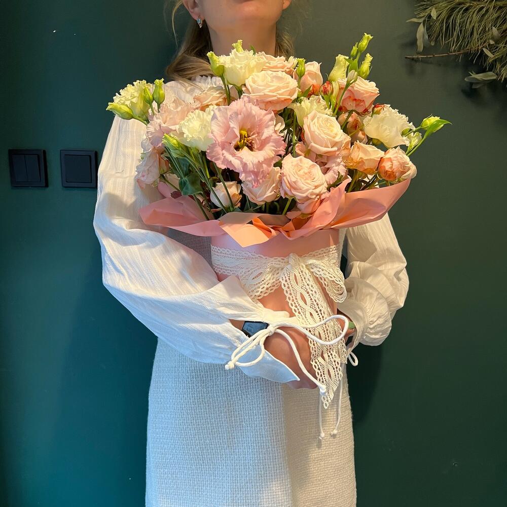 Flower box pastelowy duży