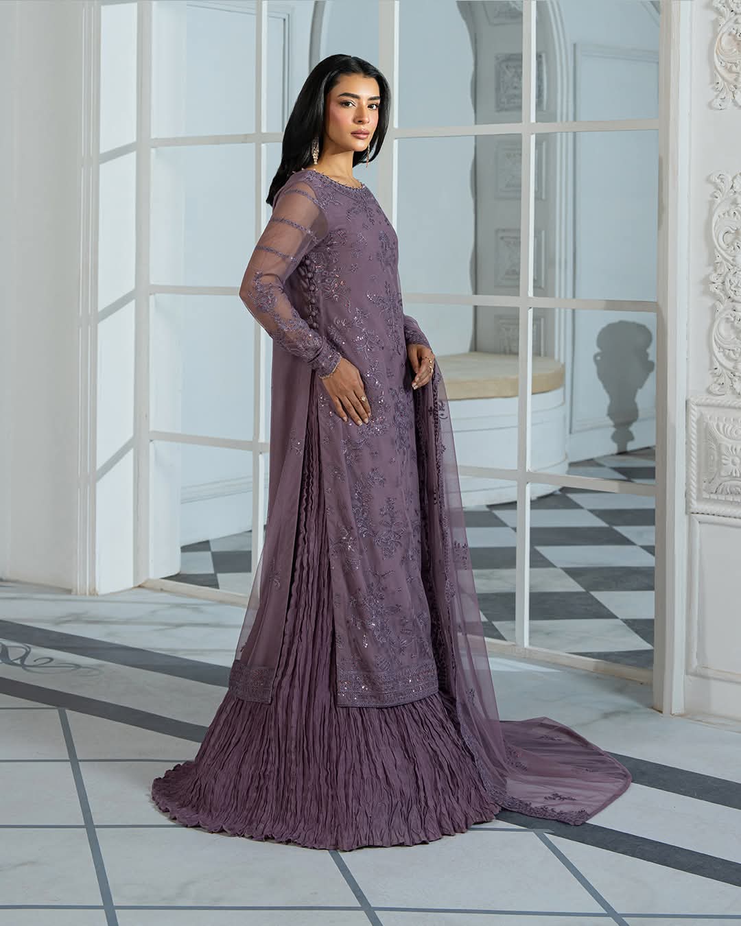 Purple Evening Gown