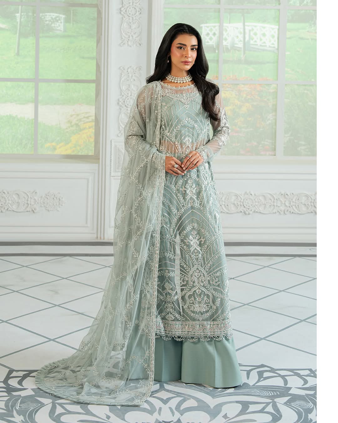 Embroidered Long Dress