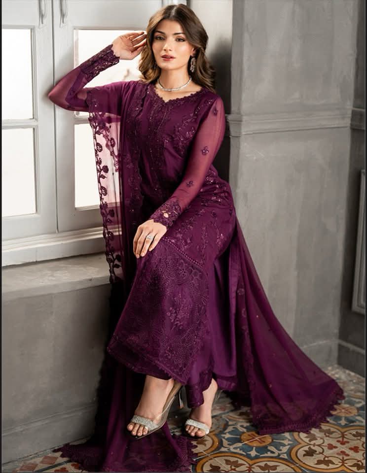 Elegant Purple Gown