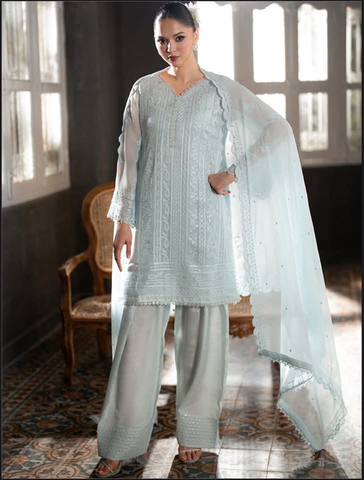 Elegant Embroidered Lawn Suit