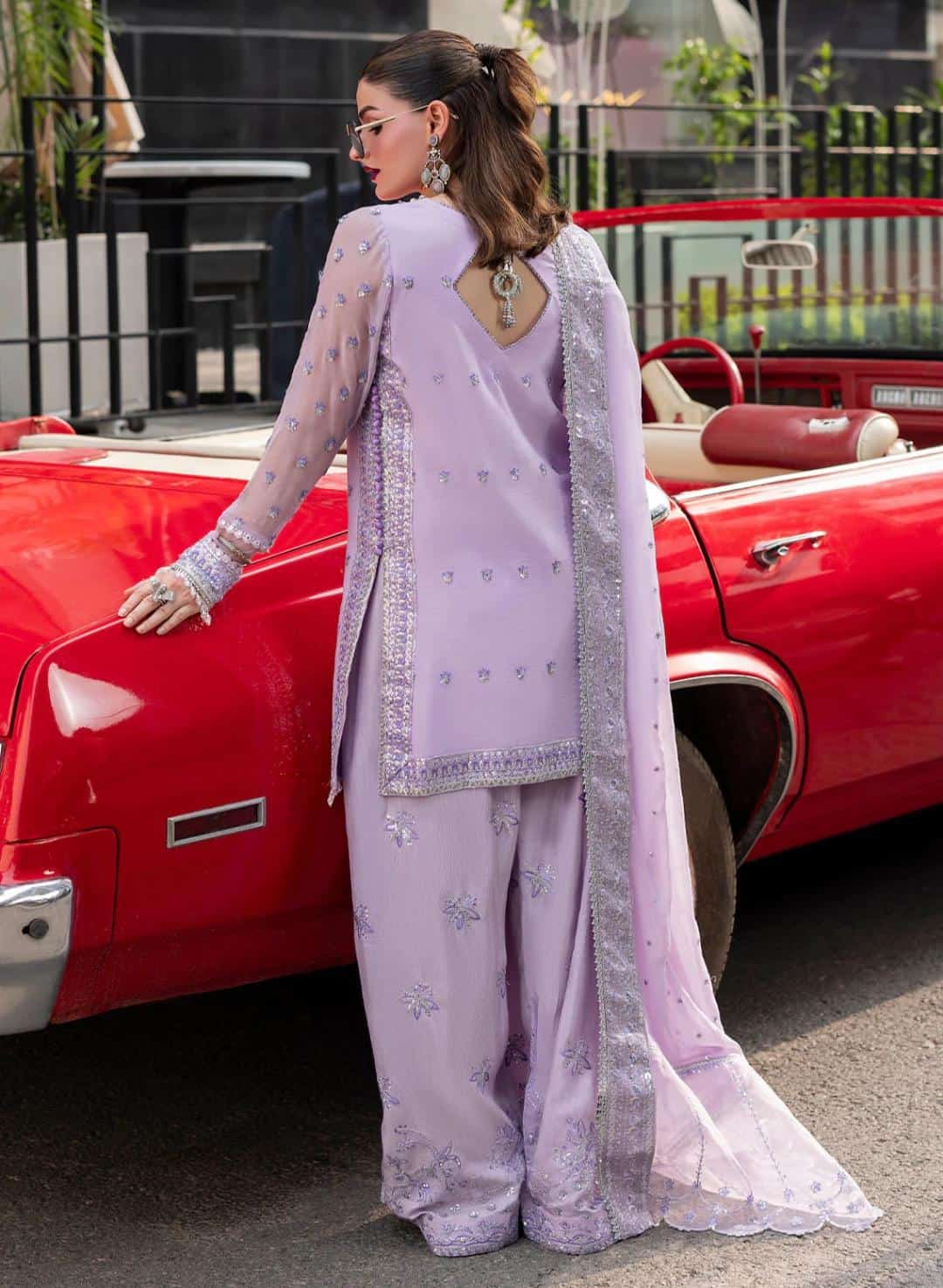Embroidered Lavender Formal Suit