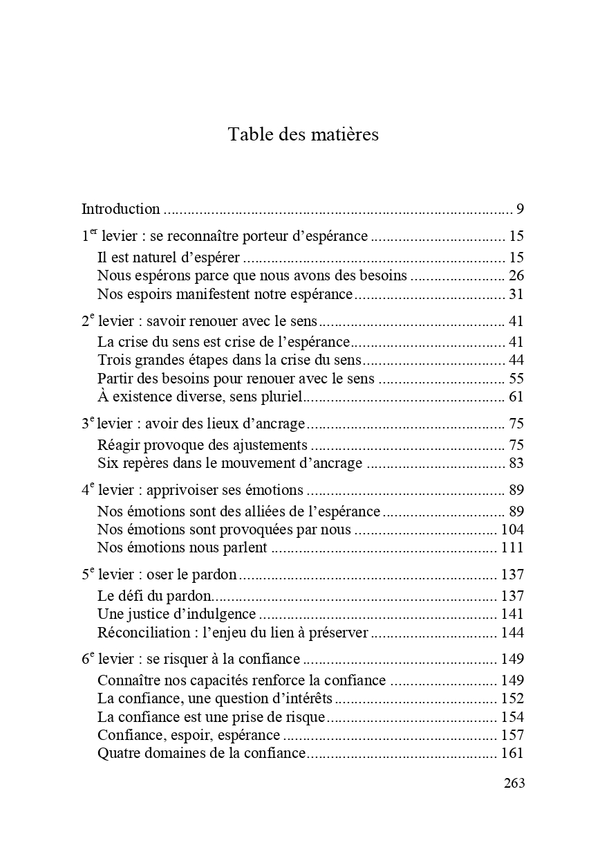 Espérer, c'est du concret