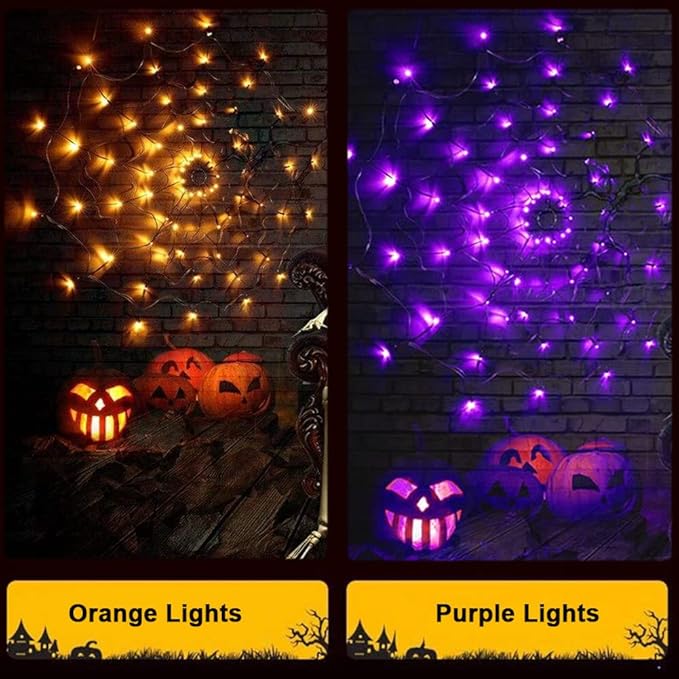 Halloween Spider Web Lights