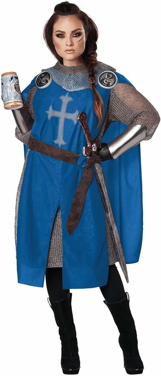 California Costumes Knight's Surcoat Adult Costume (Blue), Small/Medium