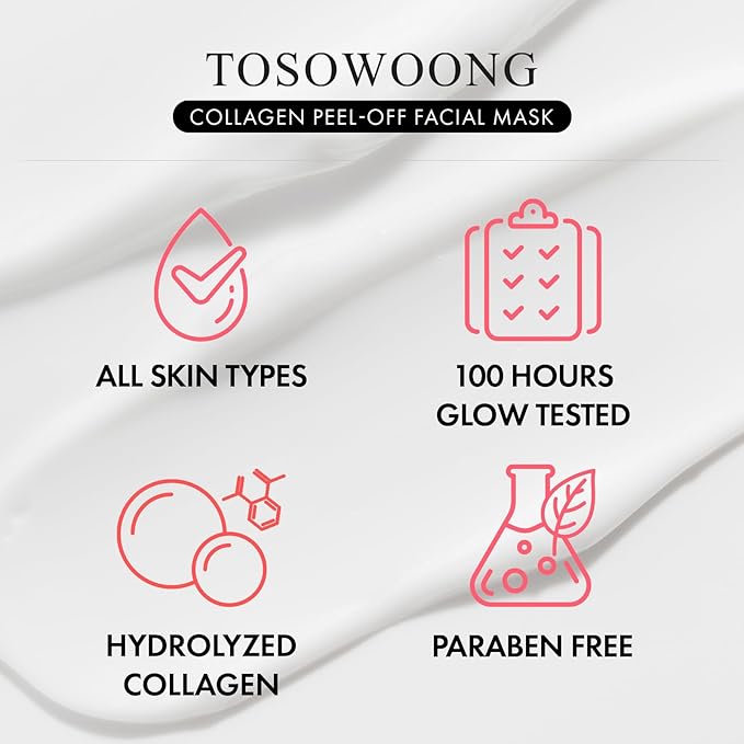 TOSOWOONG Real Collagen Fit, Hydrolyzed Collagen Wrapping Mask
