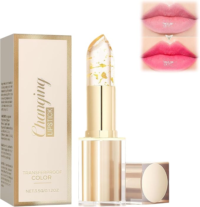 KUIRUNRX® Transparent Change Color Lip, Transferproof Color Changing Lipstick