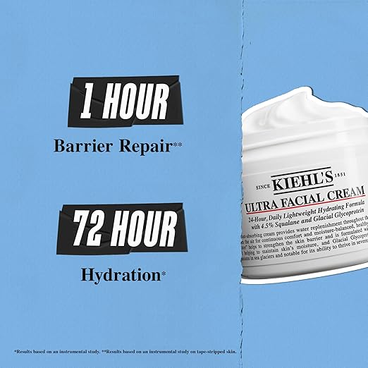 Kiehl's Ultra Facial Cream, with 4.5% Squalane to Strengthen Skin's Moisture Barrier