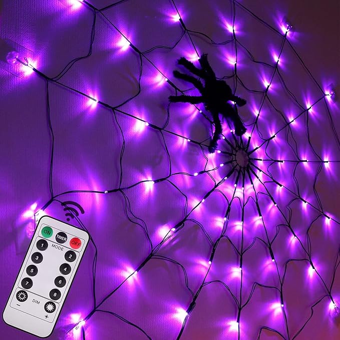 Halloween Spider Web Lights