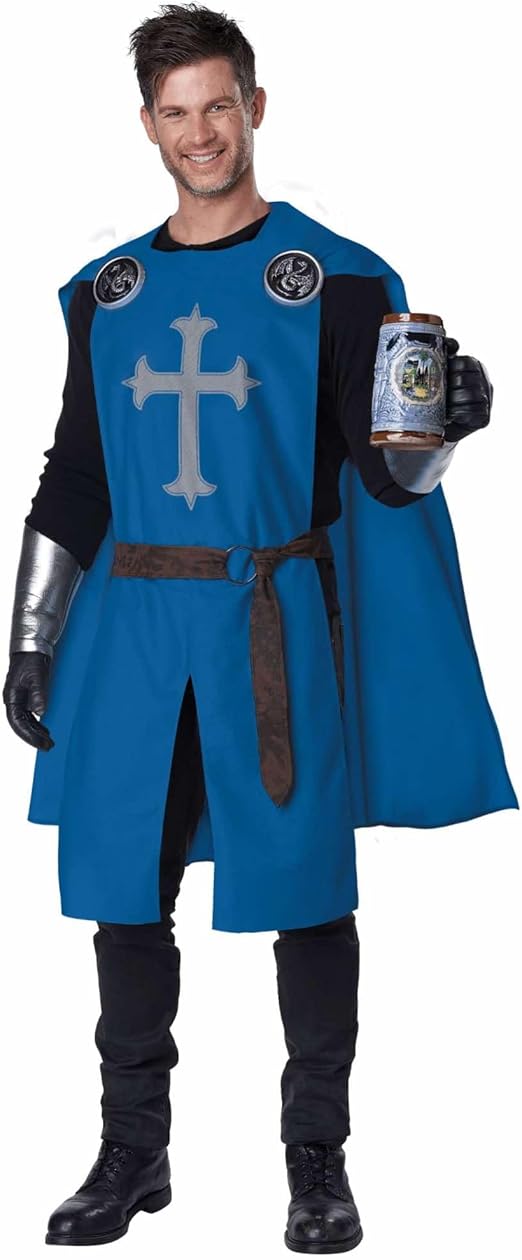 California Costumes Knight's Surcoat Adult Costume (Blue), Small/Medium