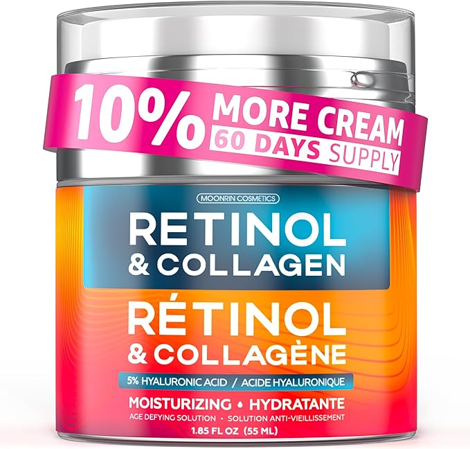 Retinol Cream for Face with Hyaluronic Acid