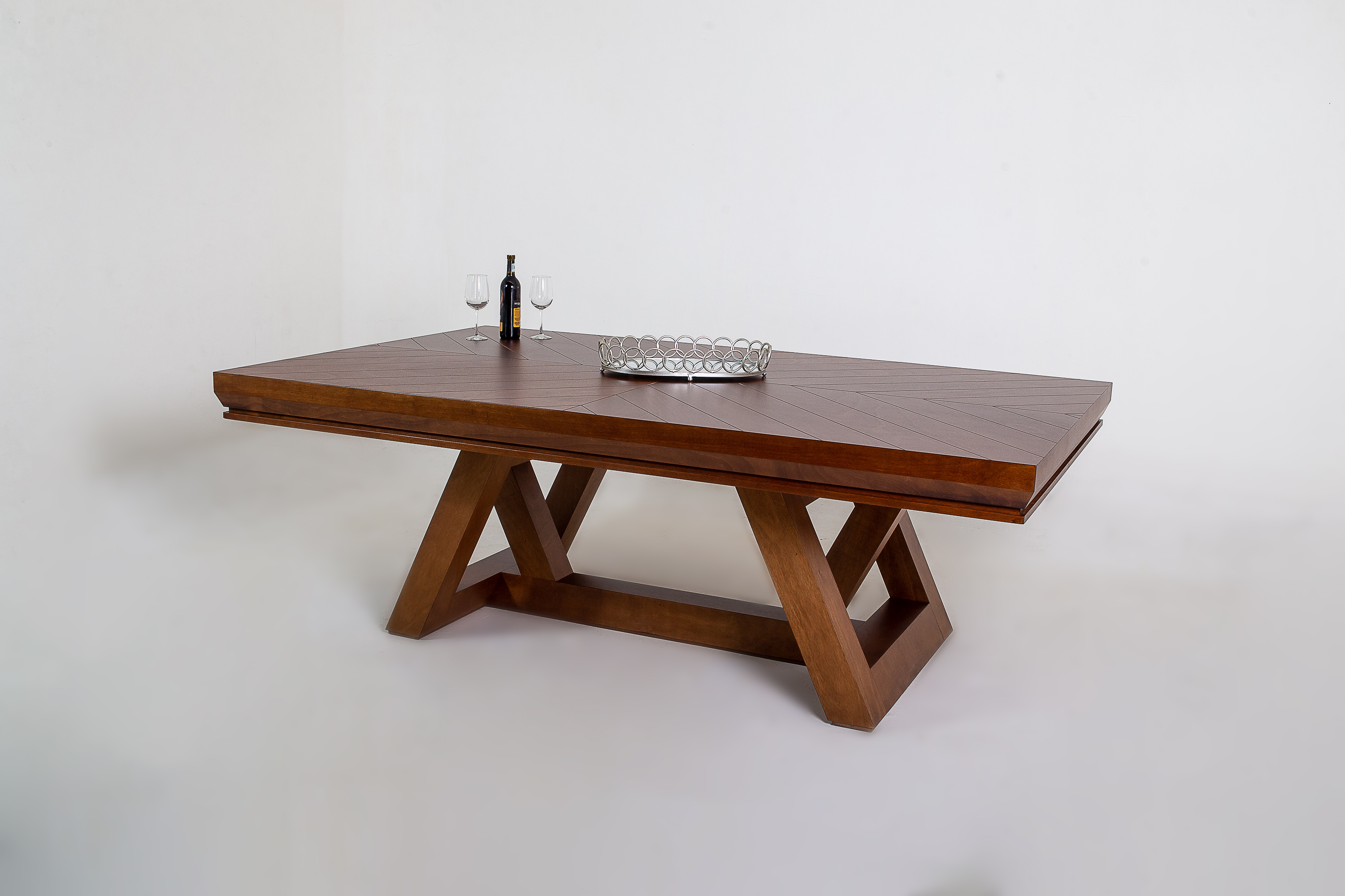  COMEDOR QATAR 8 SILLAS TABACO