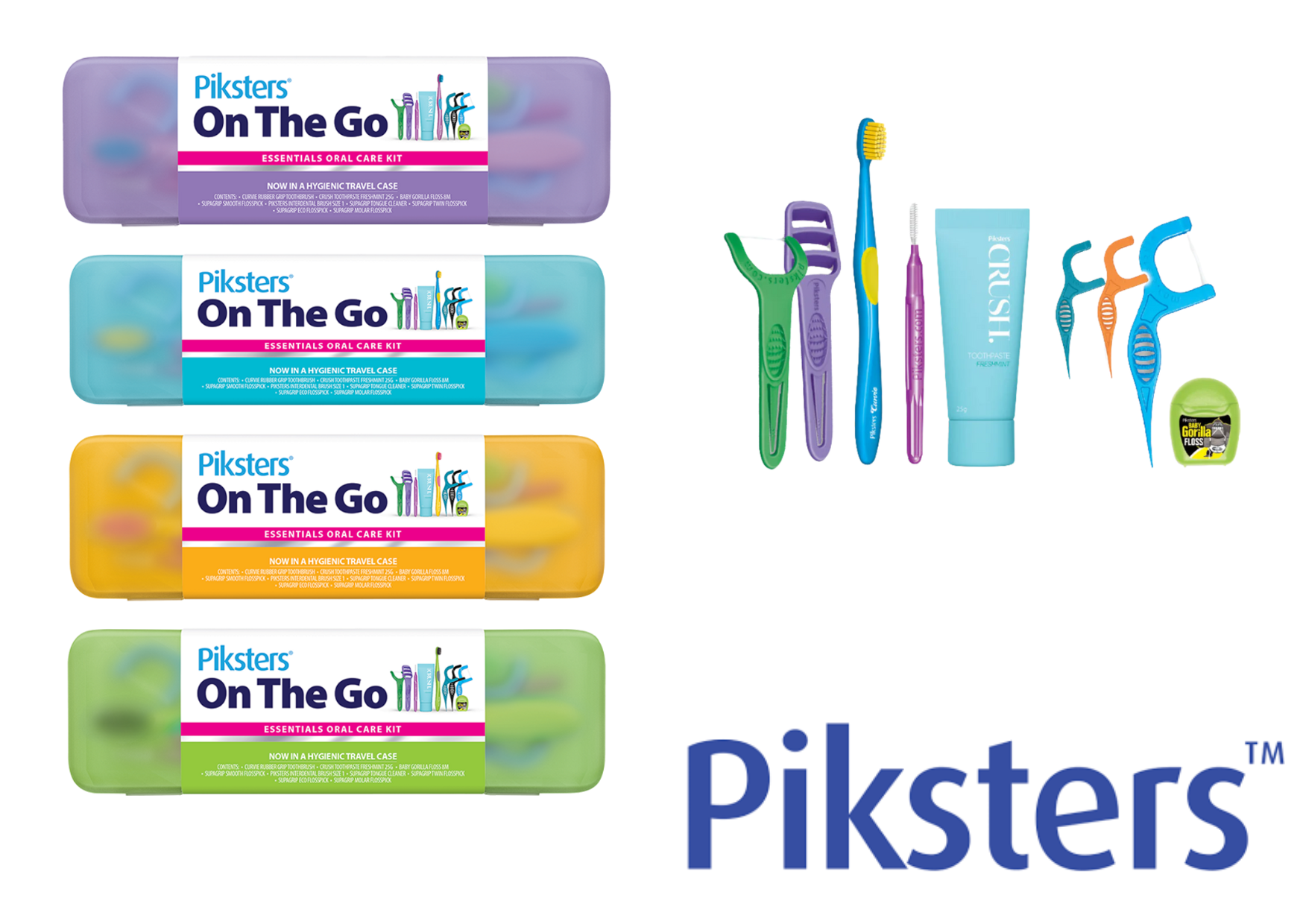 Piksters On The Go burnos priežiūros rinkinys