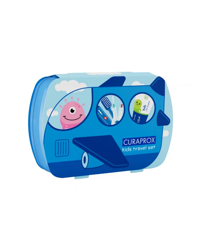 Curaprox KIDS kelioninis rinkinys, mėlynas
