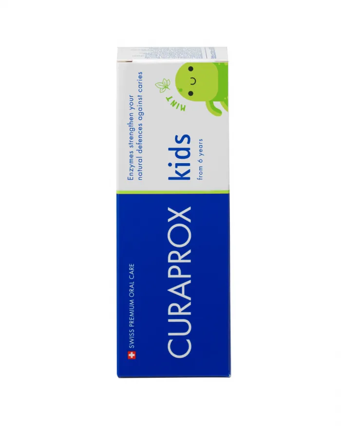 Curaprox vaikiška dantų pasta, 1450 ppm fluoridų, mėtų skonio, 60ml