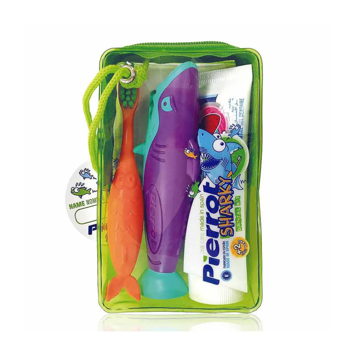 Dantų priežiūros rinkinys Pierrot SHARKY, 2 - 8 m. amžiaus vaikams