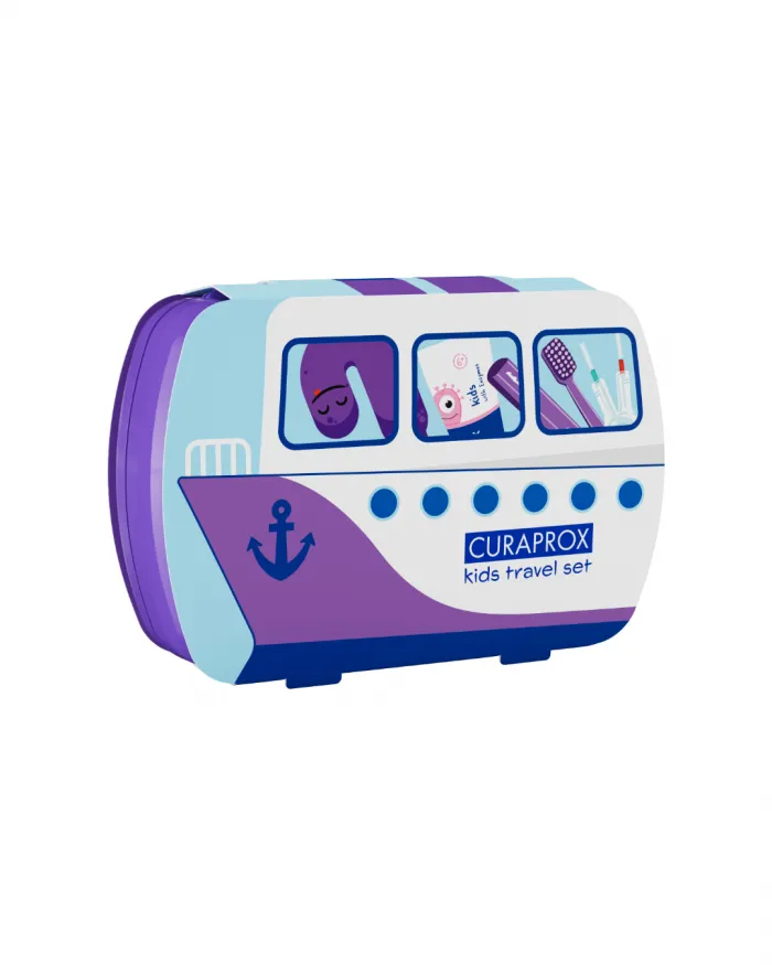 Curaprox KIDS kelioninis rinkinys, violetinis