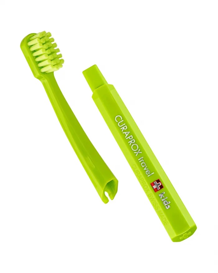 Curaprox KIDS kelioninis rinkinys, žalias