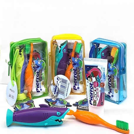 Dantų priežiūros rinkinys Pierrot SHARKY, 2 - 8 m. amžiaus vaikams