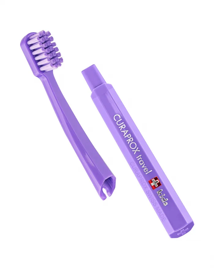 Curaprox KIDS kelioninis rinkinys, violetinis