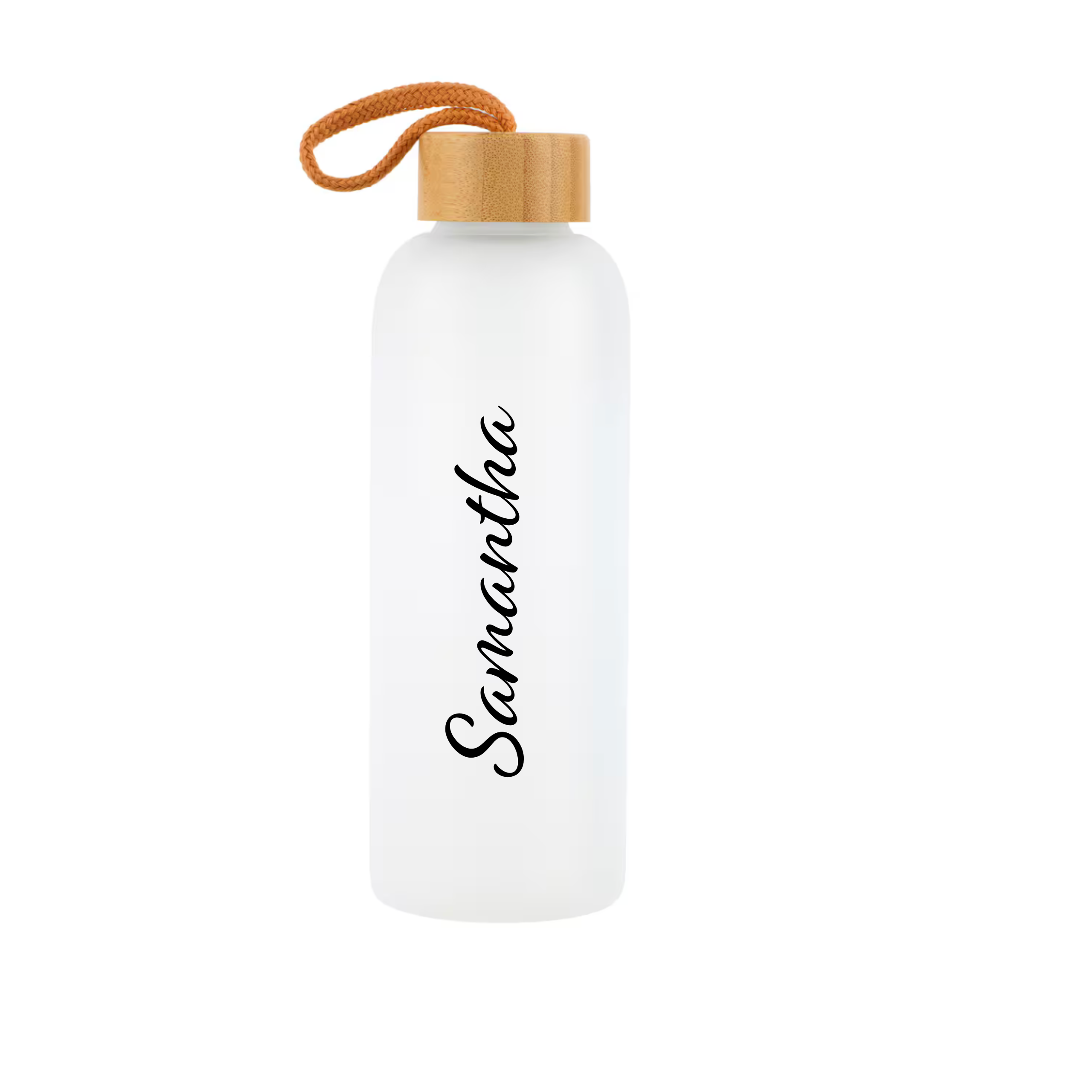 Frosted Custom glass water bottle