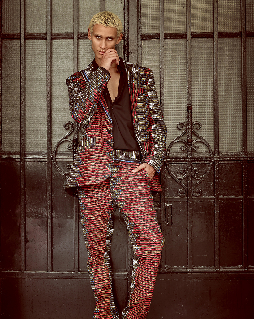 Costume coupe anglaise en Wax