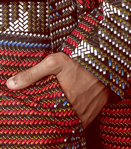 Costume coupe anglaise en Wax