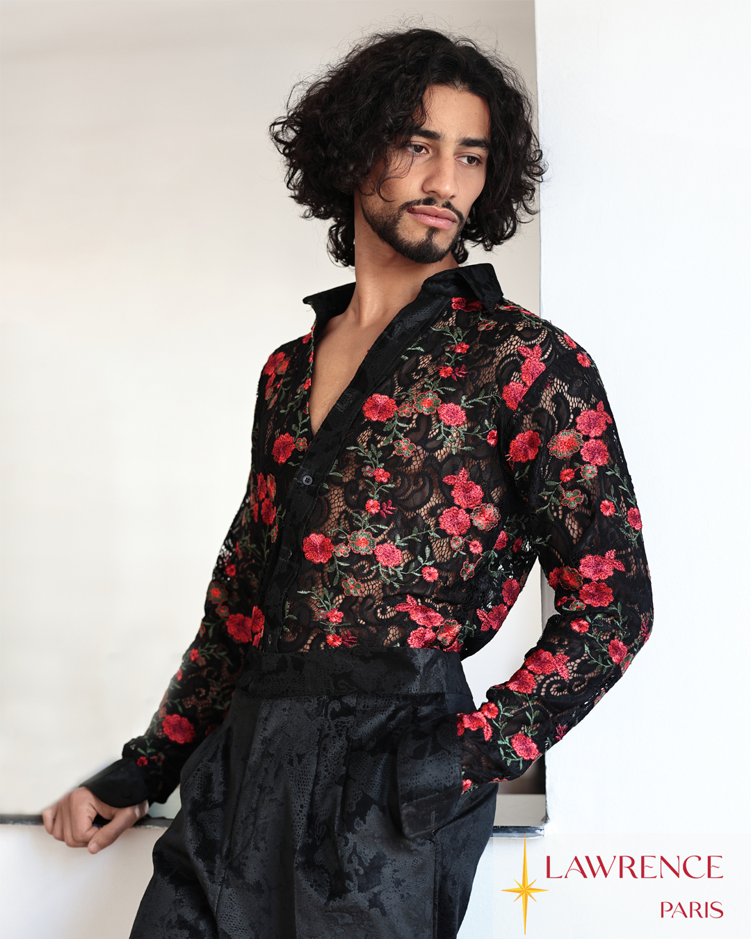 Pantalon oversized velours 