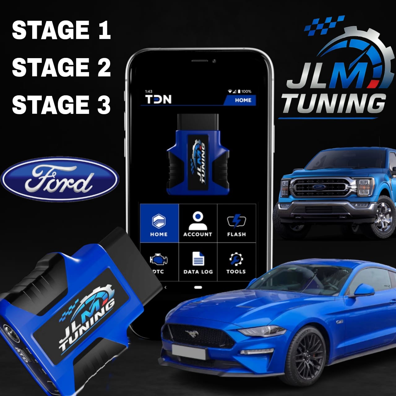 RTD 4JLM Tuning Performance Programmer for Ford