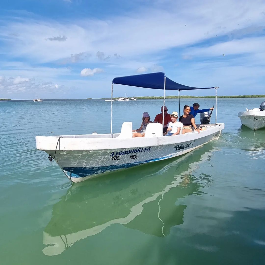 Tours Coloradas y Rio lagartos con Lancha y Cancunito