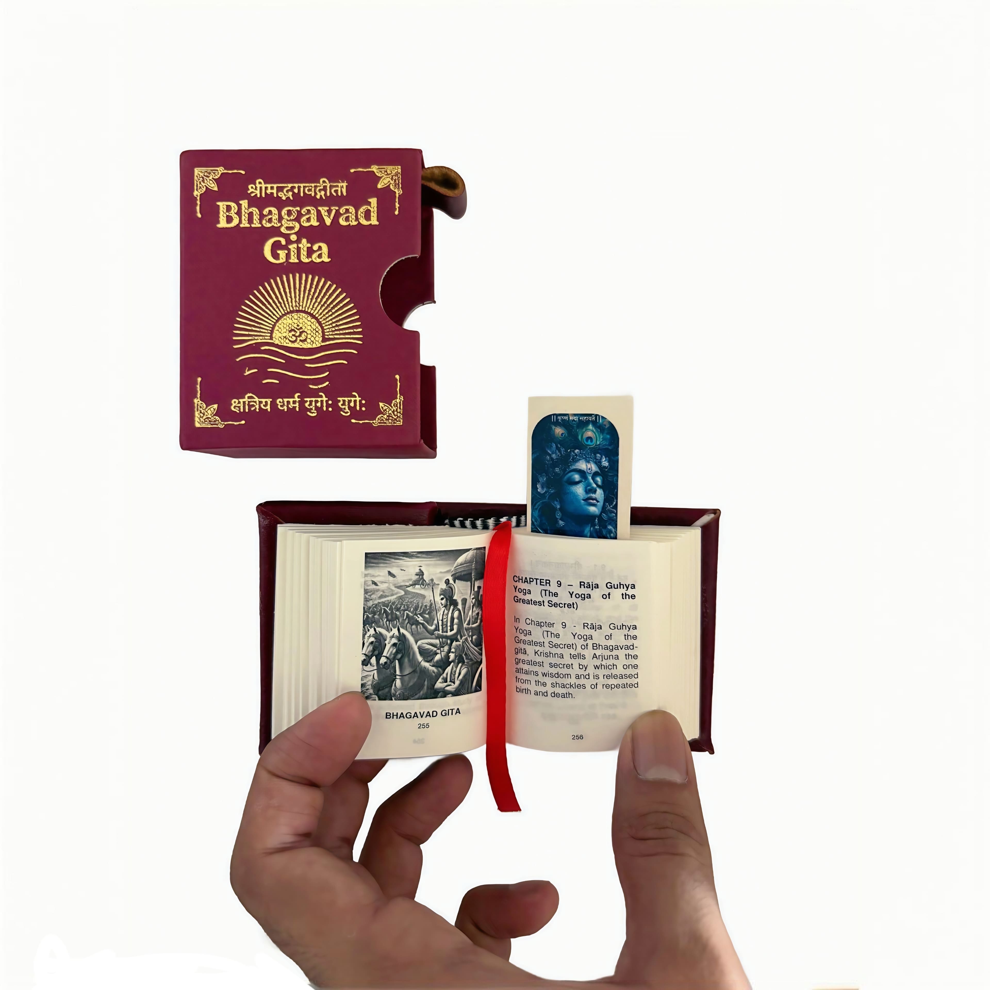 Mini Bhagavad Gita, Pocket Edition (Brown)
