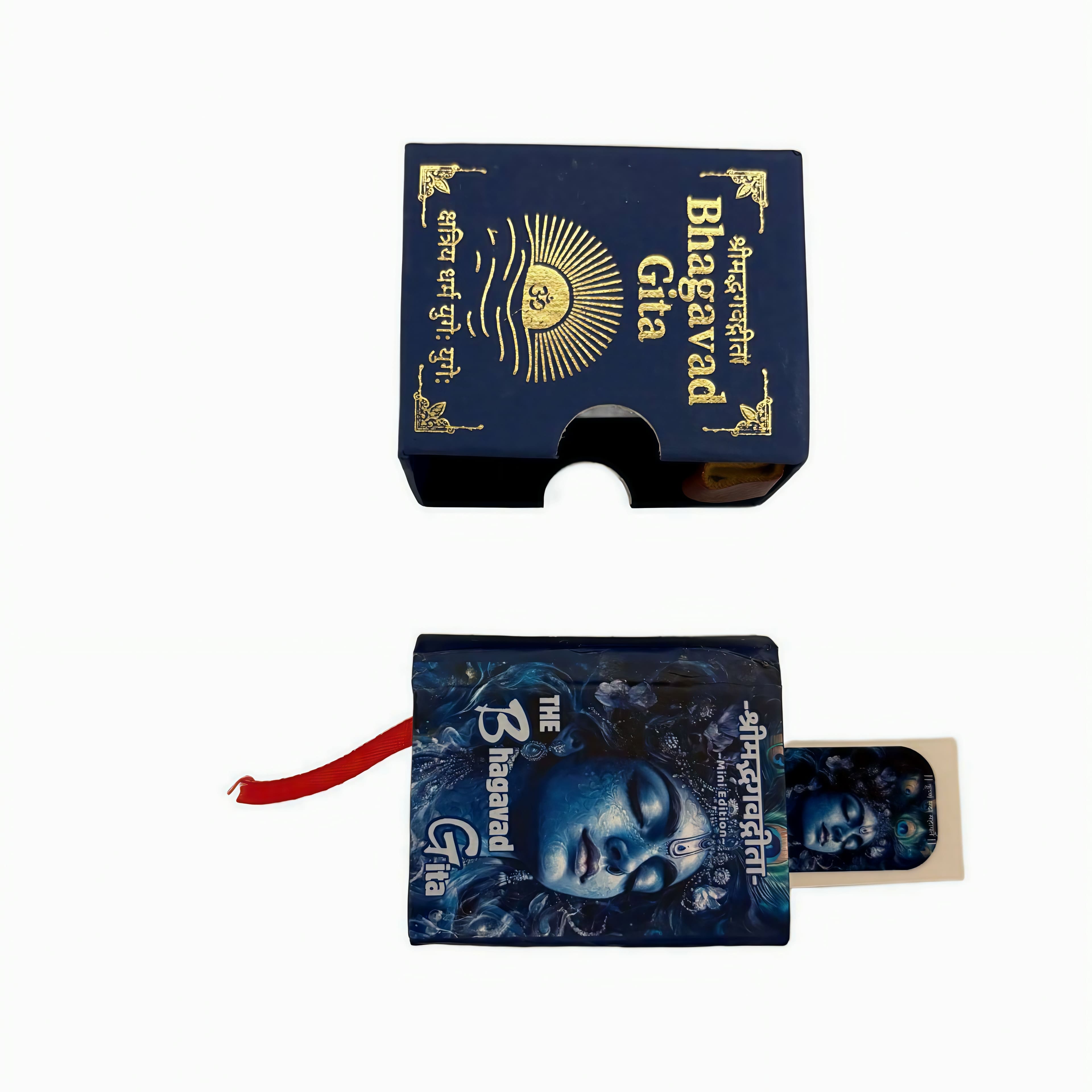 Mini Bhagavad Gita, Pocket Edition (Blue)