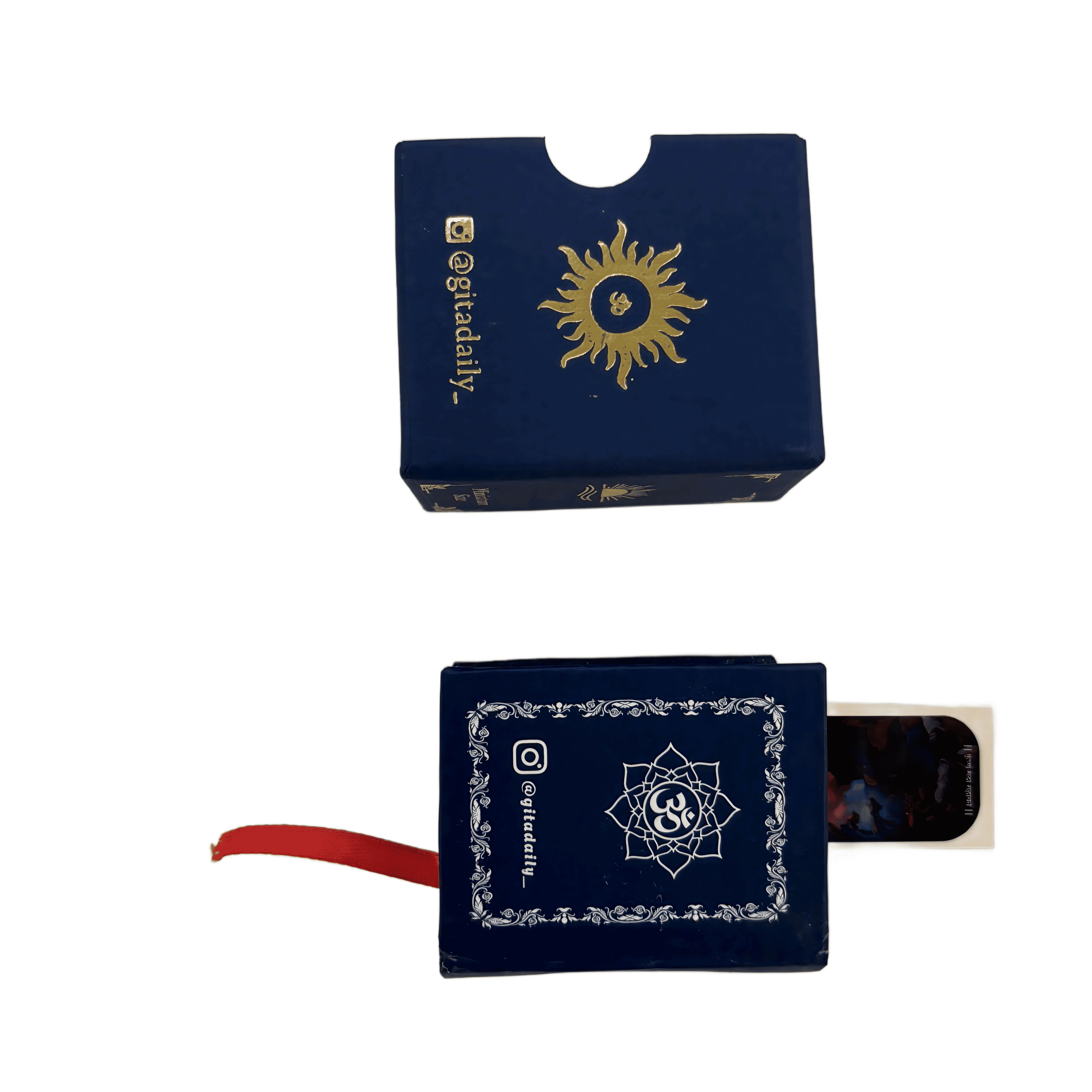 Mini Bhagavad Gita, Pocket Edition (Blue)