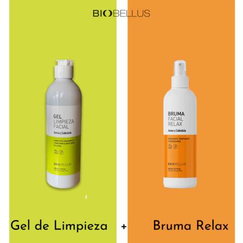  Combo Gel de Limpieza Facial y Bruma Relax/Bruma Hidratante