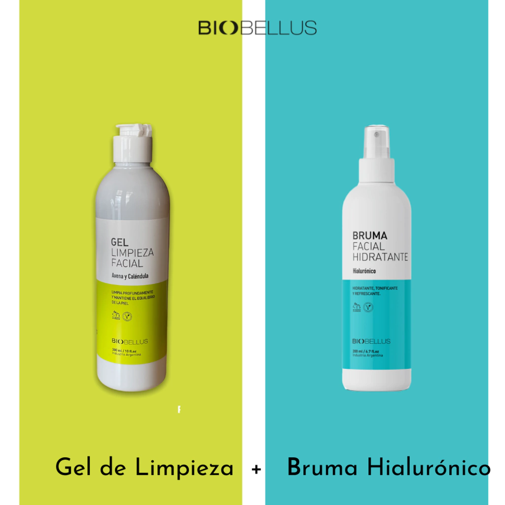  Combo Gel de Limpieza Facial y Bruma Relax/Bruma Hidratante