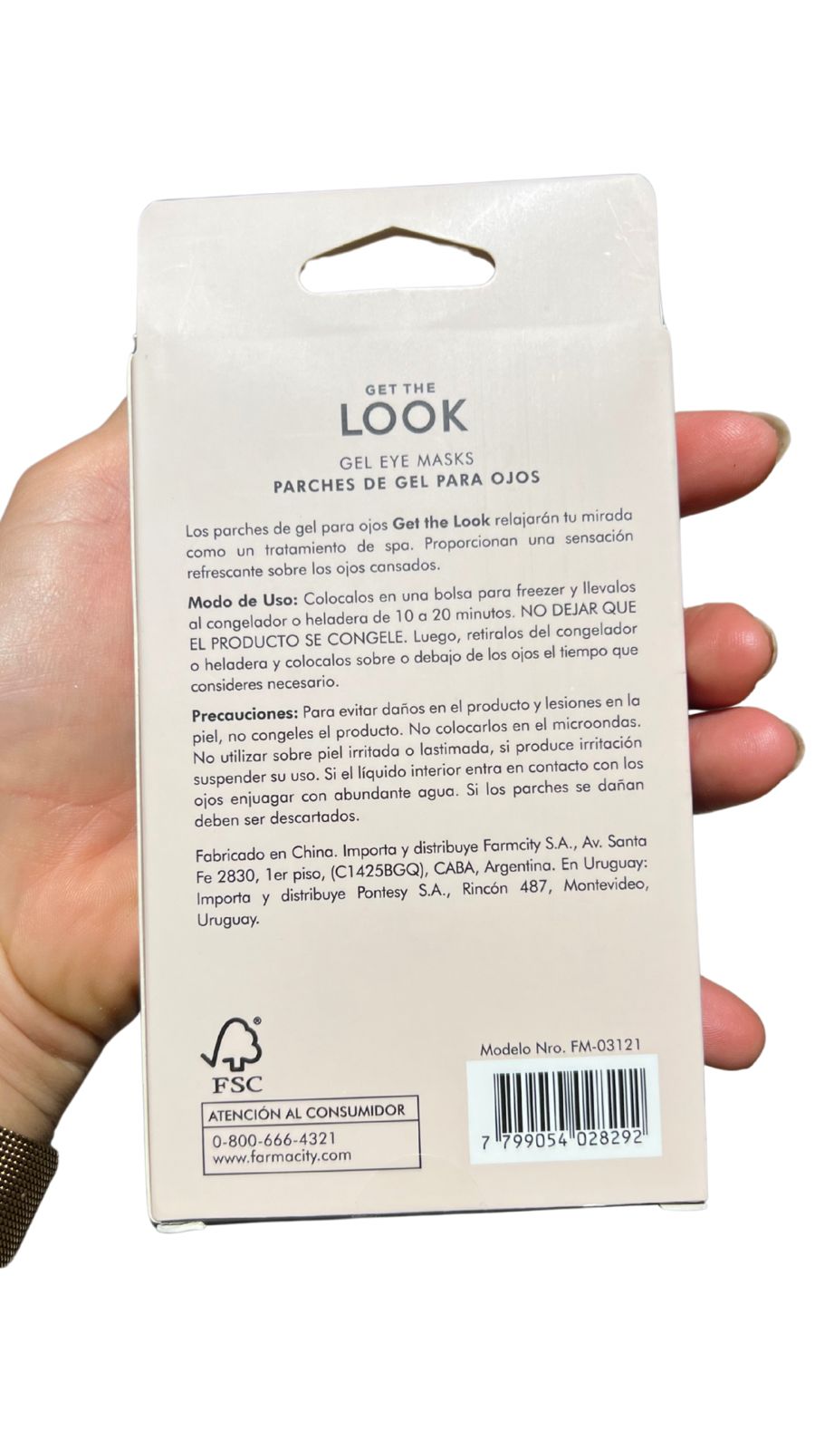 Parches de gel para ojos