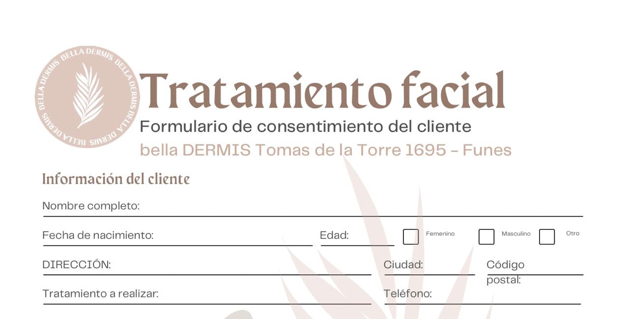 Consentimiento Informado Profesional Editable