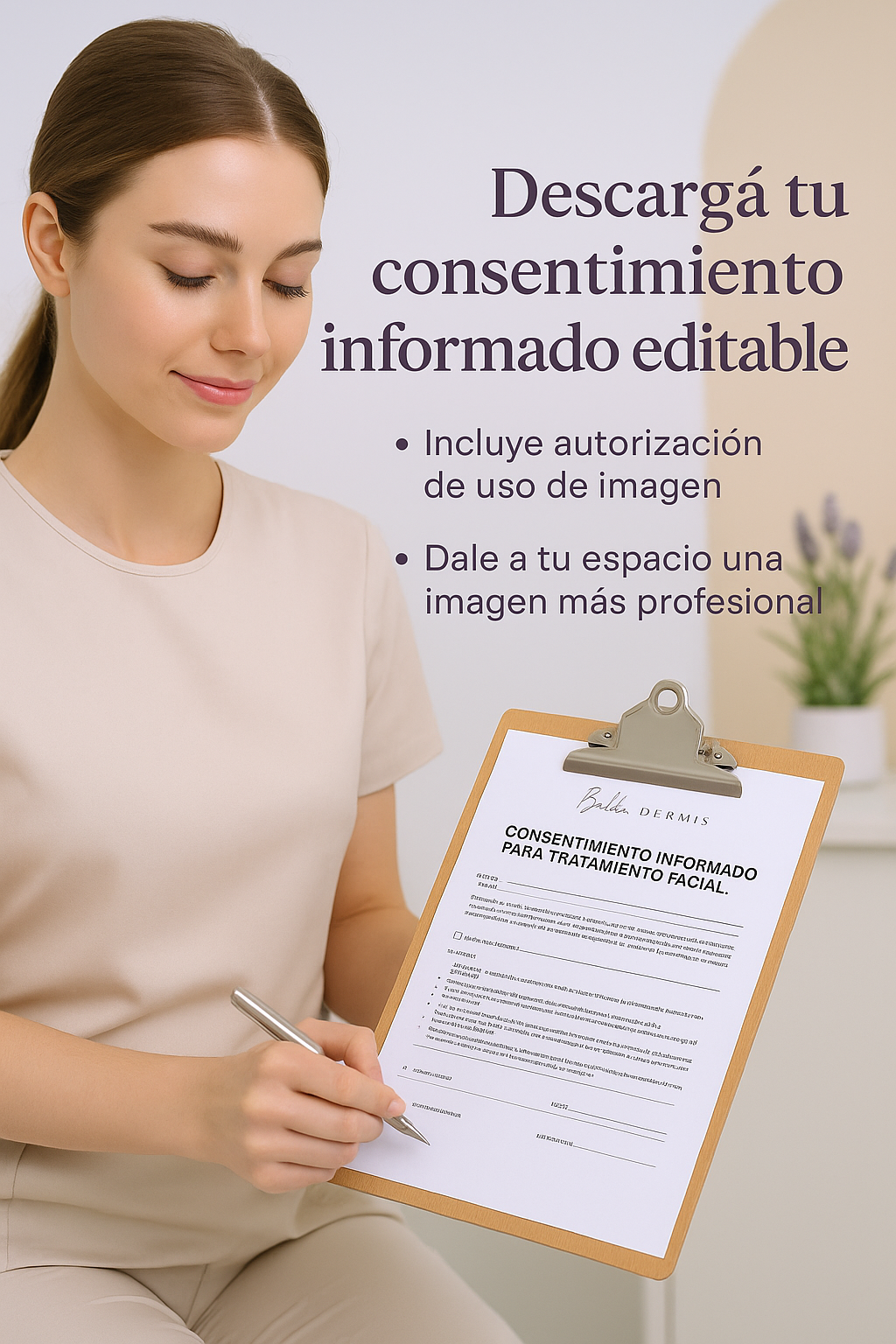 Consentimiento Informado Profesional Editable