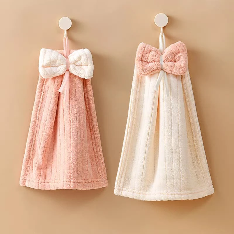 Toallas decorativas con lazo