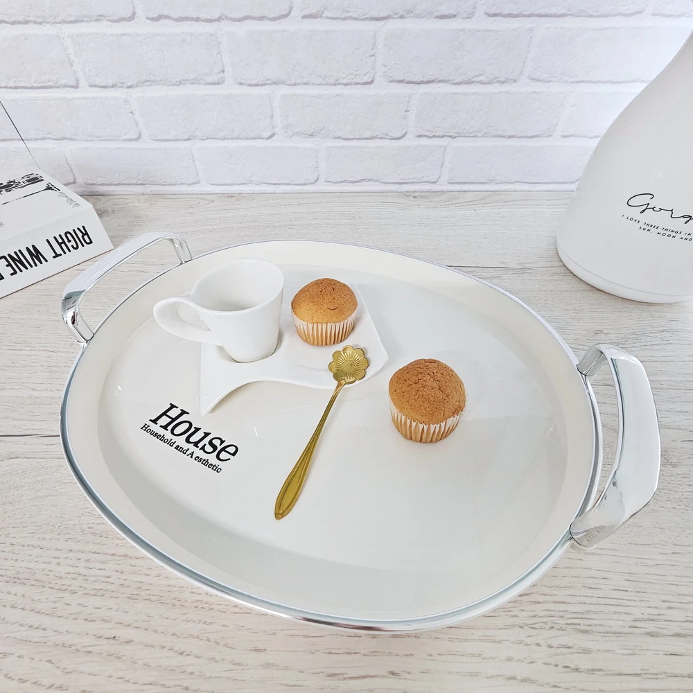 Bandeja Decorativa detalles Plata