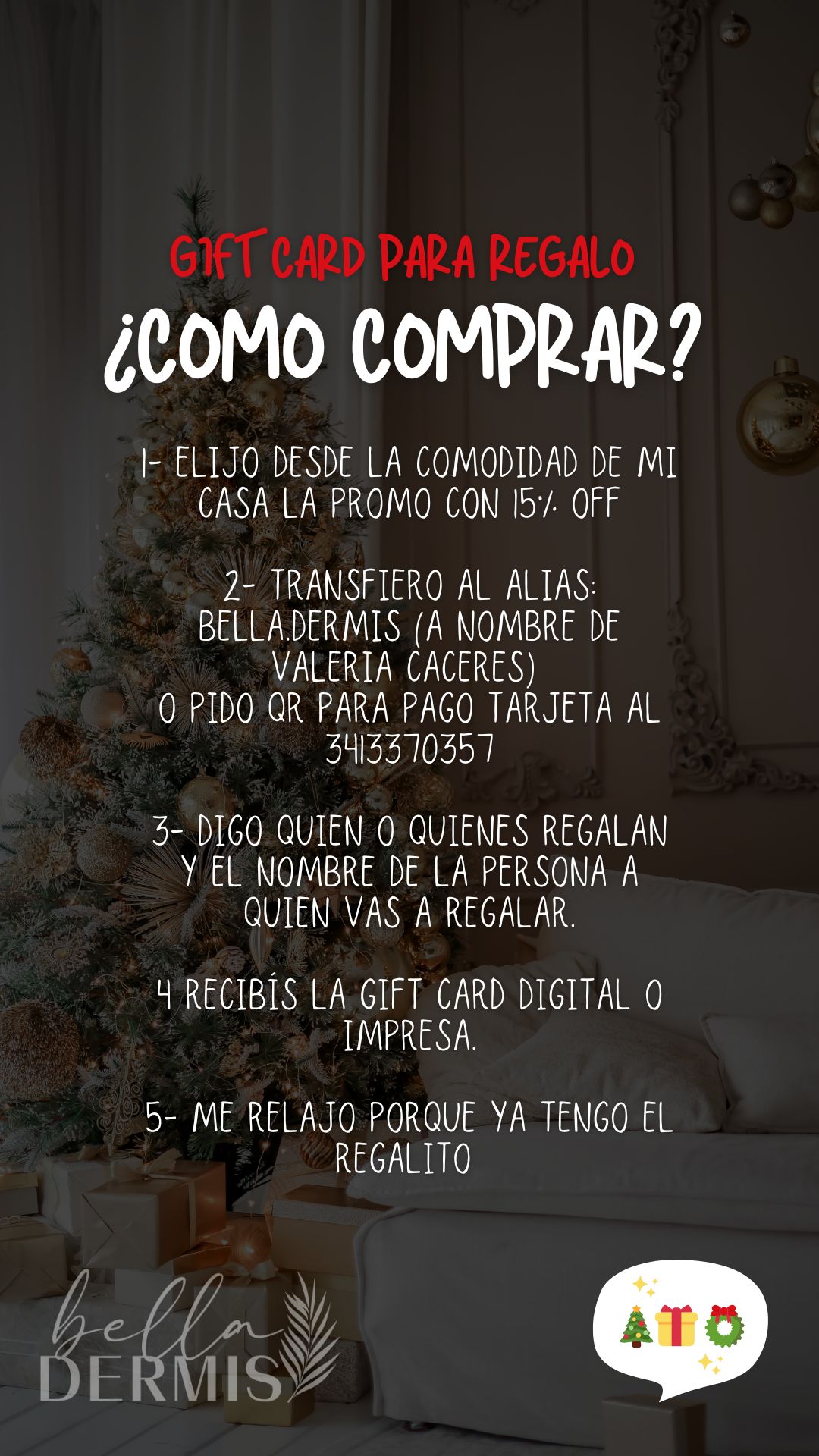 Gift card para regalo