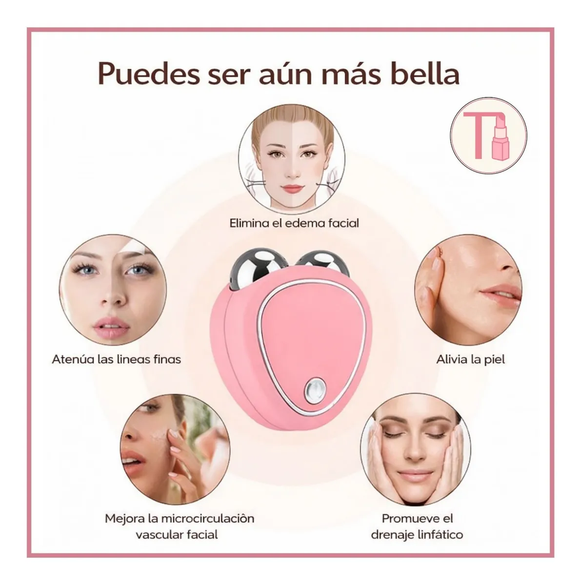 Masajeador Facial Microcorriente para el rostro