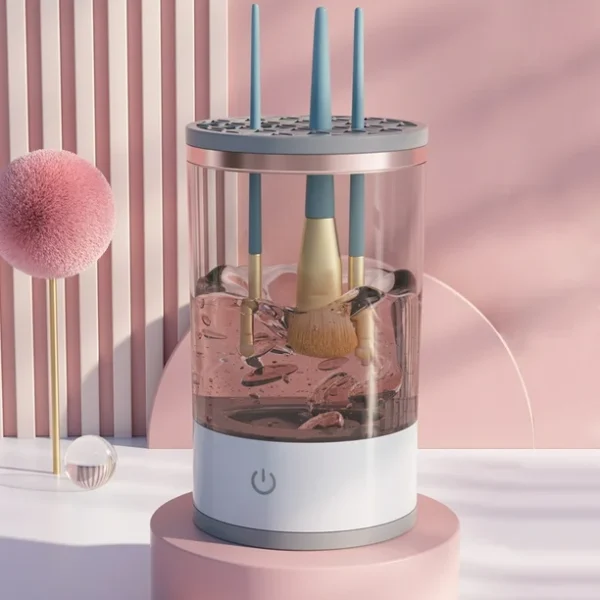 Limpiador eléctrico de brochas de maquillaje